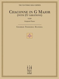 Chaconne in G Major piano sheet music cover Thumbnail